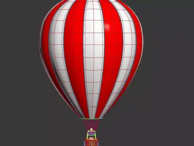 Hot Air Balloon 3D model 25