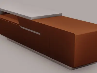 table minimalist contemporary Free low-poly 3D model