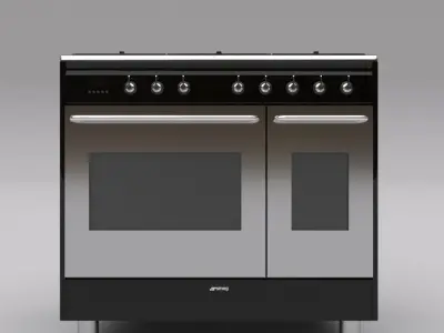 smeg industrial oven 3D model
