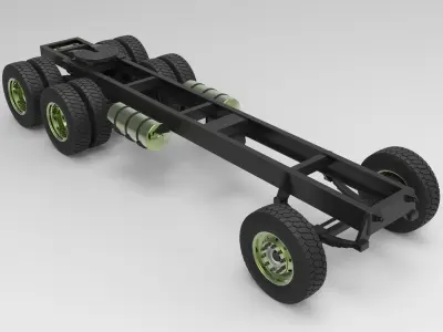 Chassis for truck 3D model