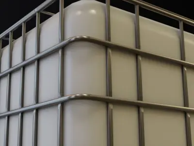 1000L IBC Container Low-poly 3D model