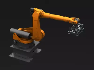KUKA Robot KR 210-2K W Gripper Free 3D model