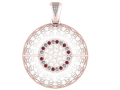 FANCY ANTIQUE PENDANT 3D PRINTABLE MODEL 3D print model