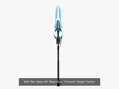 10 SciFi War Spears A Collection - Character Design Fashion 3D Model Pack purchase