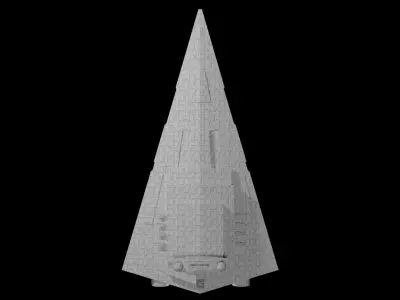 Low poly Star Destroyer Free 3D model