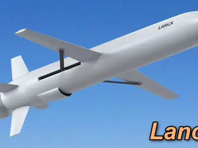 Polish Lanca cruise missile 3D model