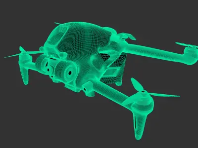 Drone Free low-poly 3D model