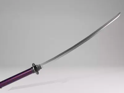 katana sword 3D model order