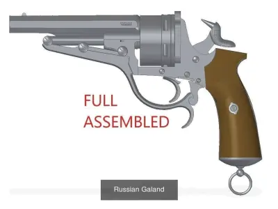 Revolvers full assembled revolver 3D Model Pack