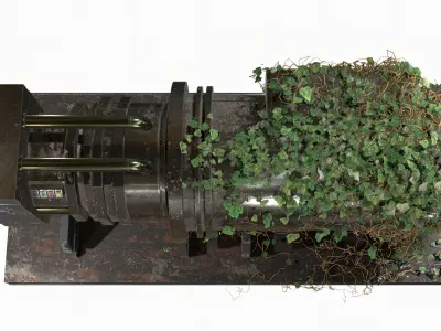 Post Apocalyptic Generator Free low-poly 3D model