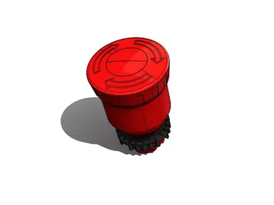 Botao Emergencia WEG CSW BESG46 WH Emergency Button 3D model
