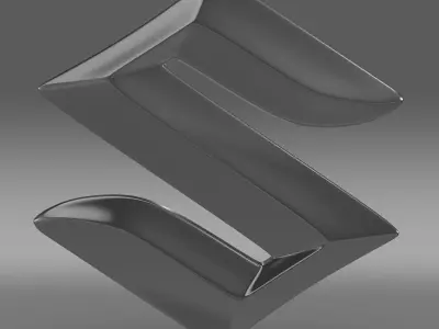 suzuki logo 3D model V1