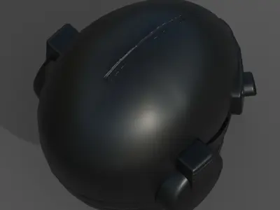 Helmet scifi fantasy futuristic military combat  Low-poly 3D model purchase