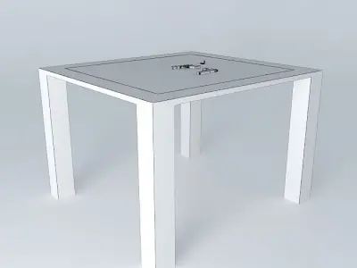 handguns on a table Free 3D model
