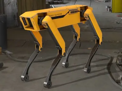 Spot Robot Boston Dynamics Low-poly 3D model purchase