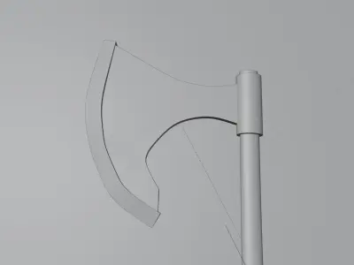 AXE model 3d  Low poly Low-poly 3D model