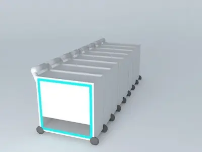 cart with frame Free 3D model