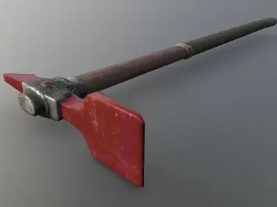 Hoe - Ruby Low-poly 3D model