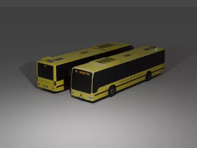 Mercedes Benz Conecto  Low-poly 3D model