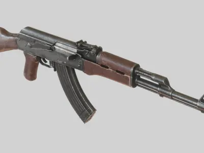 AK-47 Free low-poly 3D model