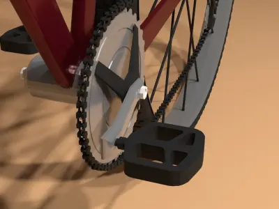 cyclist bicycle 3D model
