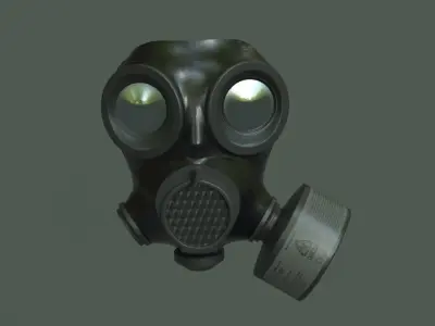 MIRA cm-7m Military Gas Mask Low-poly 3D model