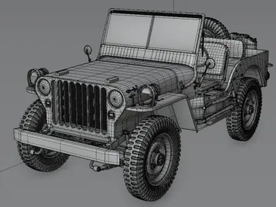 jeep willys 3D model