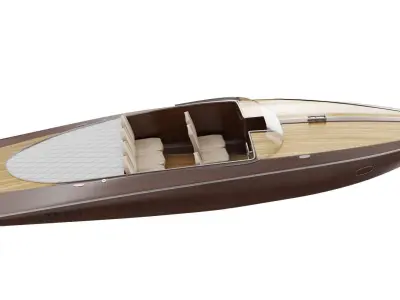 Speed boat BLENDER 3D Model Cycles 3D model