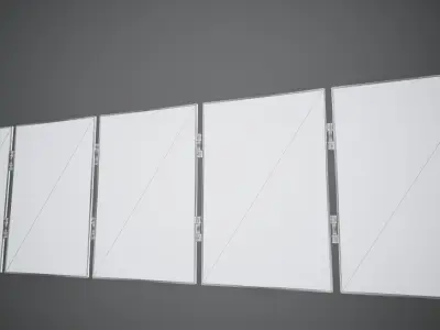 Solar Panel Array Free low-poly 3D model