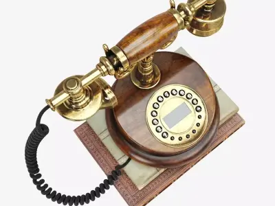 Retro Classic Phone 3D model