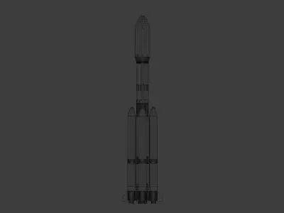 Long March 7 LaunchVechale---Blend-FBX 3D model