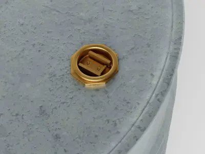 barrel metal can Low-poly 3D model purchase