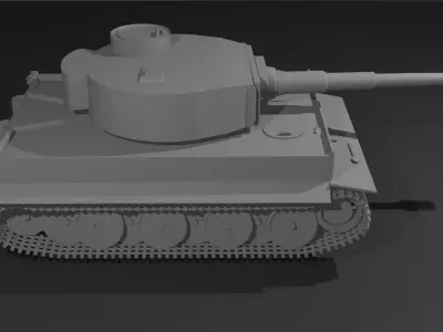 Tiger H1 Free low-poly 3D model