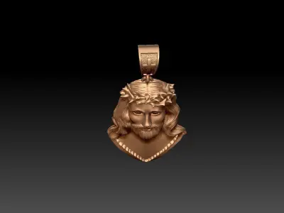 JESUS PENDANT 3D print model