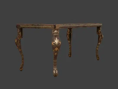 Desk Office Vintage Low-poly 3D model purchase