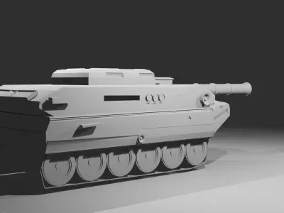 The Battle Tank Low-poly 3D model