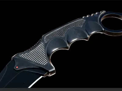 Karambit knife Free low-poly 3D model buy