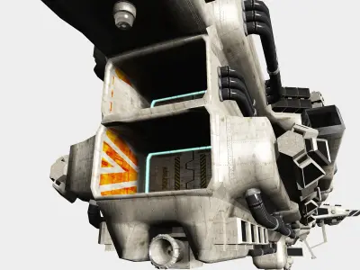 CDF Excelsior Ion-Cannon Frigate 3D model