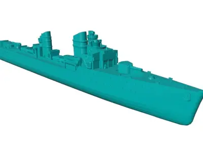 1-300 scale Type 23 torpedo boat Free 3D model