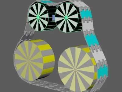 Chain lego owl 3D model