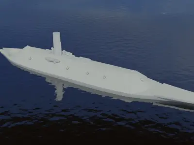 CSS Virginia 1862 3D print model