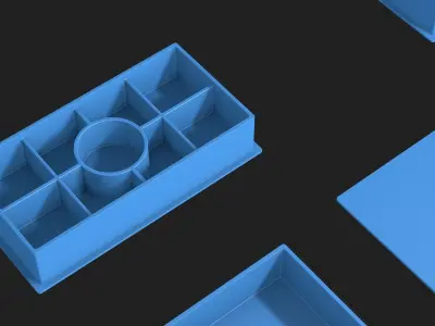 Prefabricated box for 3D printing 3D model