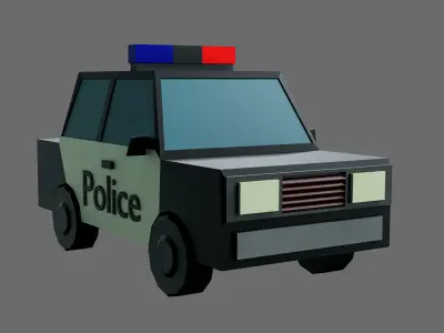 low poly cars Free low-poly 3D model