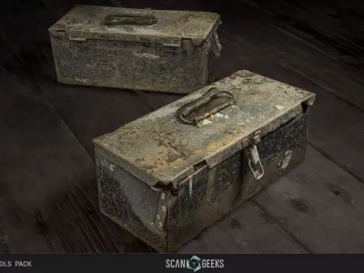 Tool Box - Photogrammetry Asset 3D PhotoScan Low-poly 3D model