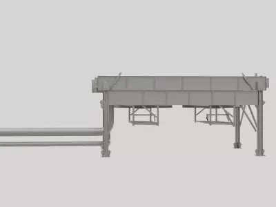 Air-Cooled Heat Exchanger 3d Model  3D model