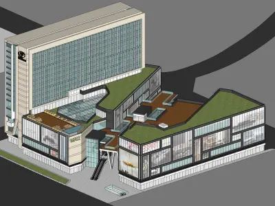 Sketchup Commercial Office Complex F1 3D model