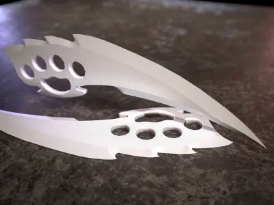 HIE Game Ready Dagger D180212 Low-poly 3D model