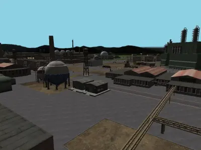 Big industrial scene - full version 3D model