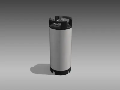Keg Home Brew Barrel Low-poly 3D model