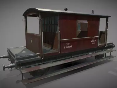 Break Van Low-poly 3D model